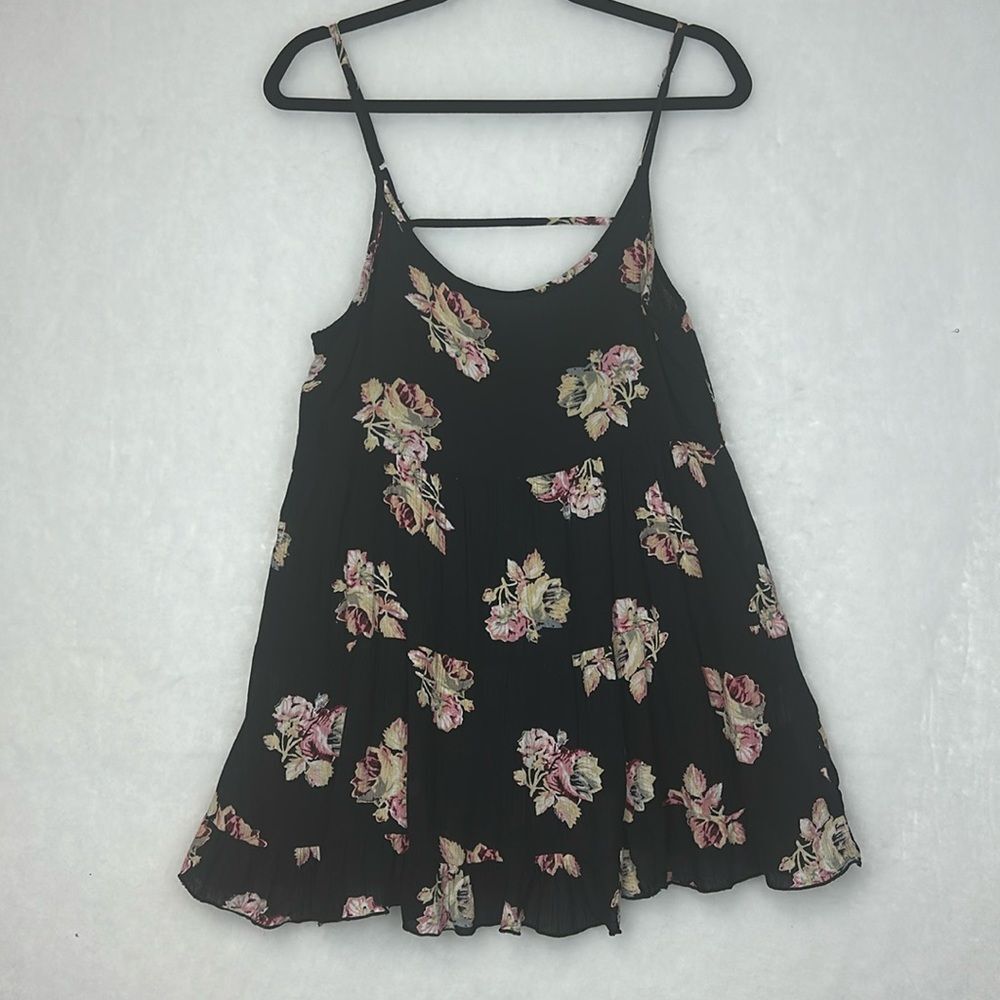 Floral mini dress size small spaghetti strap